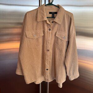 FOREVER 21 TAN JACKET, SIZE MEDIUM